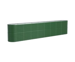 Vidaxl Großes Hochbeet 332x40x68 cm Stahl Grün - 40% Rabatt