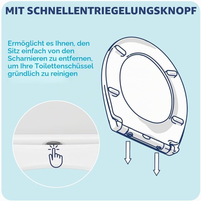 Toilettensitz Schieferoptik mit Absenkautomatik - 33% Rabatt