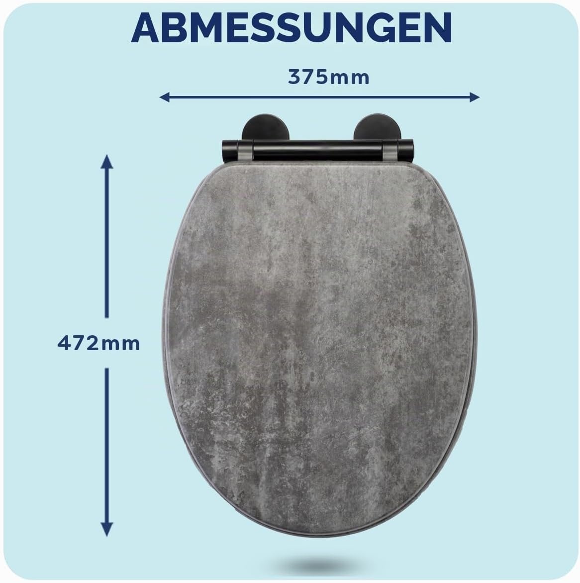 Toilettensitz Schieferoptik mit Absenkautomatik - 33% Rabatt