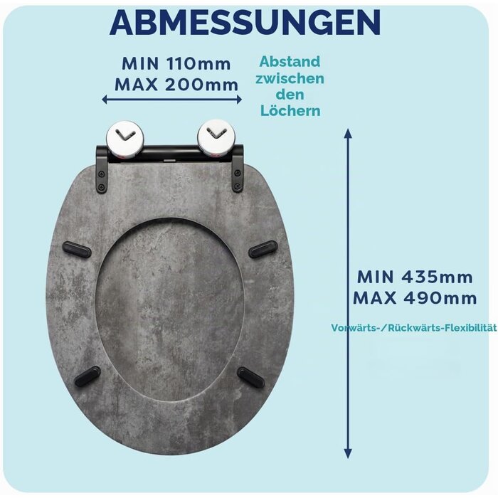Toilettensitz Schieferoptik mit Absenkautomatik - 33% Rabatt