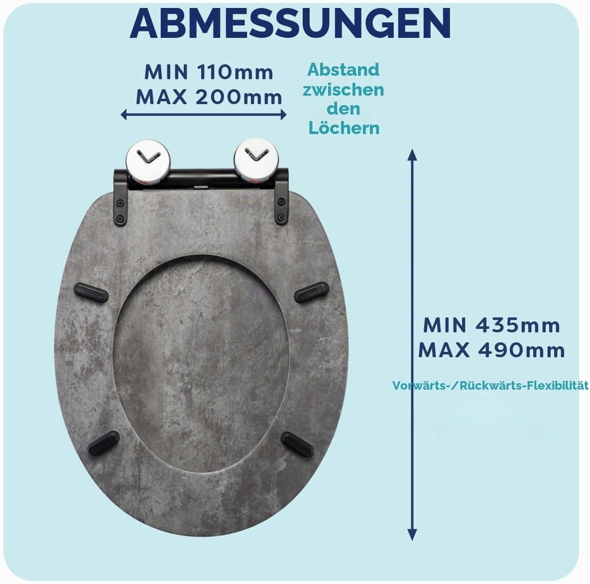 Toilettensitz Schieferoptik mit Absenkautomatik - 33% Rabatt