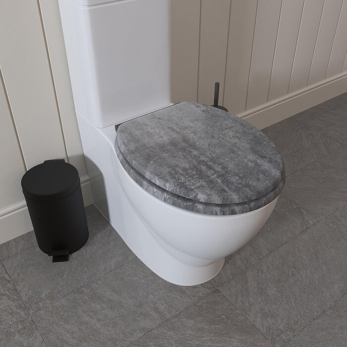 Toilettensitz Schieferoptik mit Absenkautomatik - 33% Rabatt