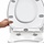 WC-Sitz Oval mit Absenkautomatik - 30% Rabatt - Weiß, 44 x 37 cm