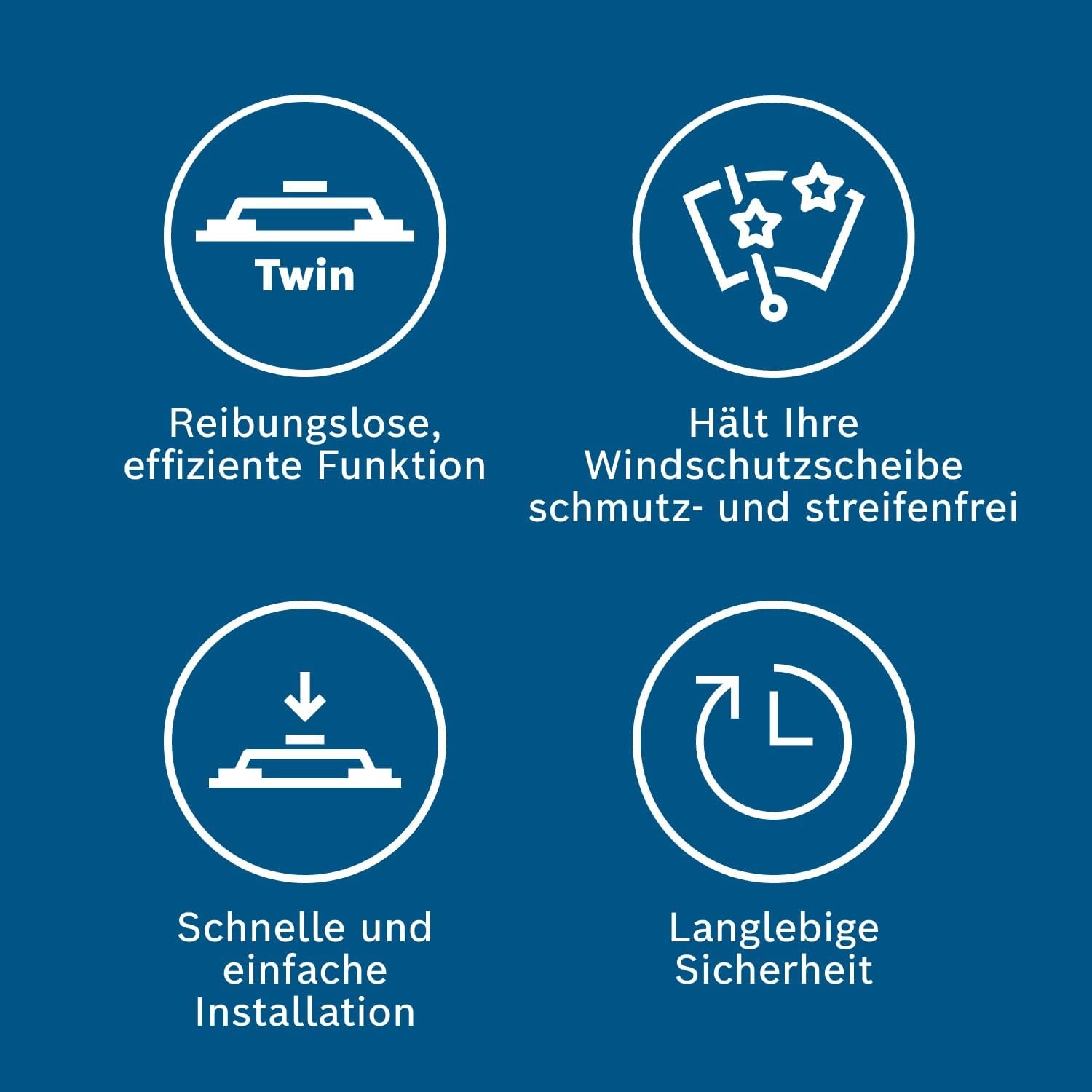 Scheibenwischer Set 530mm + 475mm - 29% Rabatt - Schwarz - Zustand: Ausgepackt