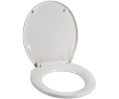 Universeller Toilettensitz, Weiß, Soft-Close, Antibakteriell - 35% Rabatt