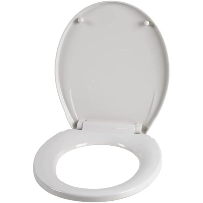 Universeller Toilettensitz, Weiß, Soft-Close, Antibakteriell - 29% Rabatt