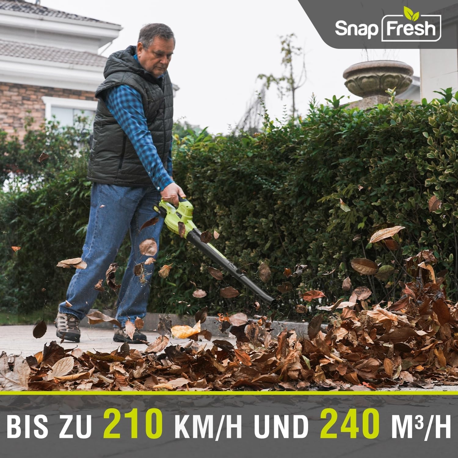 Akku-Laubbläser 20V, 209 km/h, 1,2 kg - 34% Rabatt