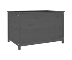 Vidaxl Hochbeet aus massivem Kiefernholz, Grau, 119,5 x 82,5 x 78 cm - 41% Rabatt