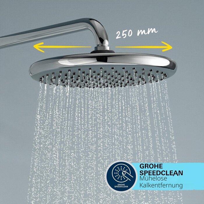 Duschsystem 250 mm Regendusche Chrom L - 35% Rabatt