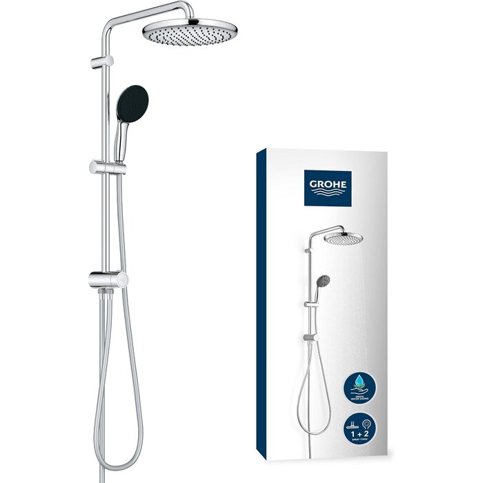 Duschsystem 250 mm Regendusche Chrom L - 35% Rabatt
