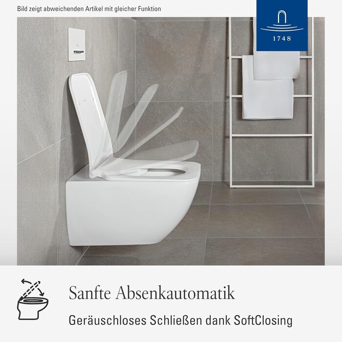 WC-Sitz Subway 2.0 D-Form SlimSeat weiß M - 35% Rabatt