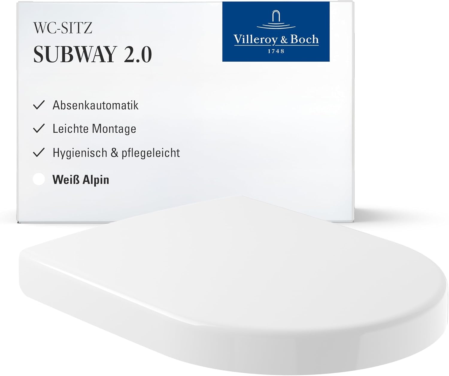 WC-Sitz Subway 2.0 D-Form SlimSeat weiß M - 35% Rabatt
