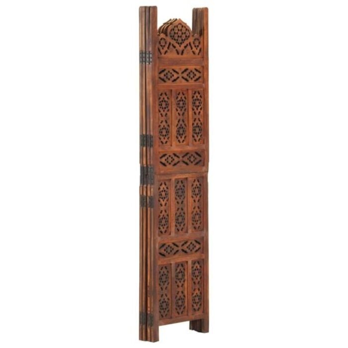 Handgeschnitzter Raumteiler Mangoholz 160x165 cm - 35% Rabatt