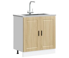 Vidaxl Spülenunterschrank Porto Sonoma-Eiche 80x46x81,5 cm - 40% Rabatt