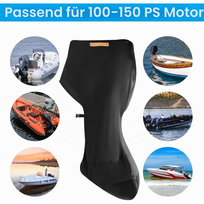 Außenbordmotor-Abdeckung 100-150 PS, 226x197 cm - 32% Rabatt