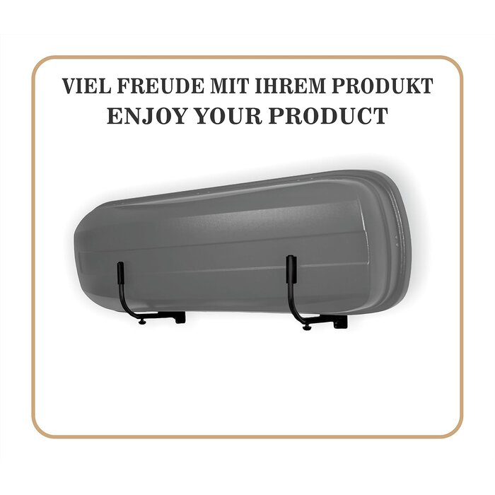 Dachbox-Wandhalterung, schwarz, Größe M, 33% Rabatt