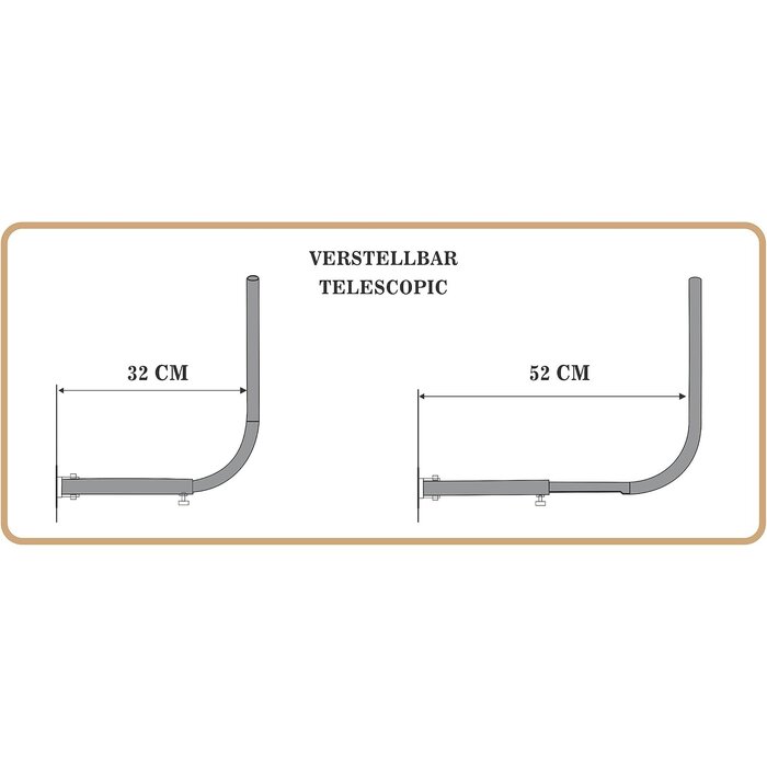 Dachbox-Wandhalterung, schwarz, Größe M, 33% Rabatt