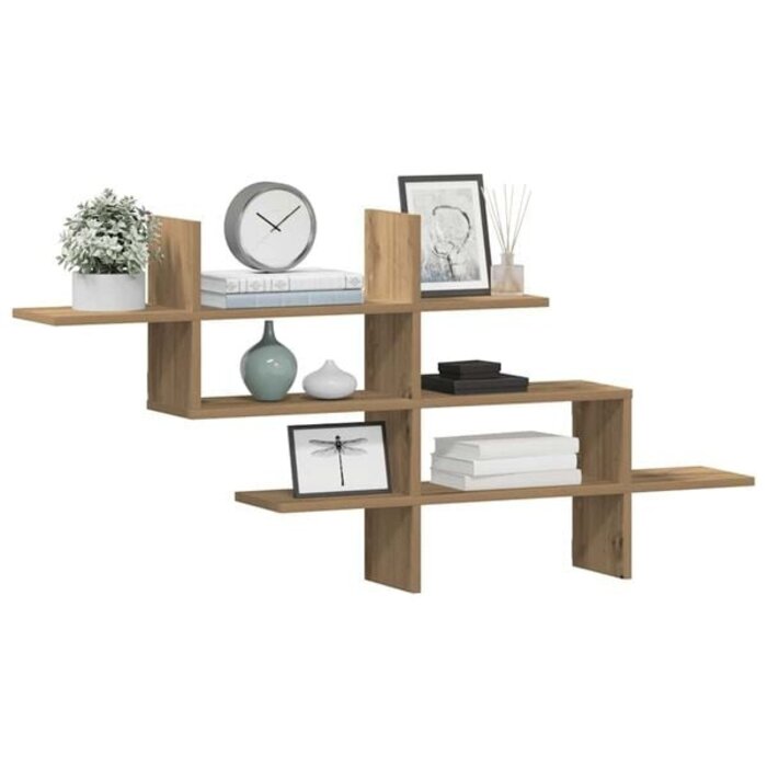 Wandregal Artisan-Eiche 124,5x18x60,5 cm - 33% Rabatt