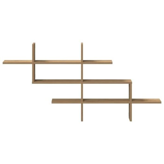 Wandregal Artisan-Eiche 124,5x18x60,5 cm - 33% Rabatt