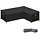 L-Form Abdeckhaube für Loungegruppen 286x222cm, schwarz - 33% Rabatt