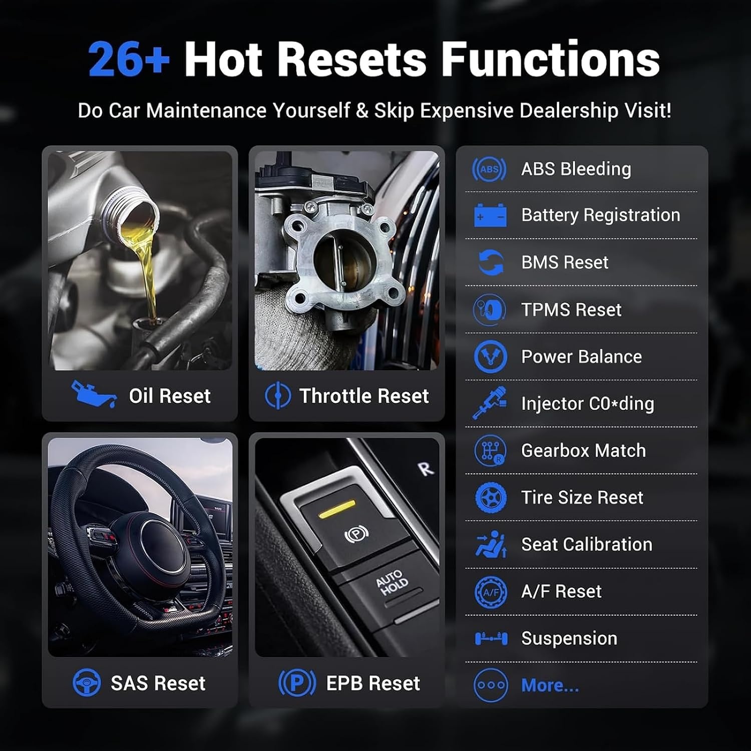 OBD2 Diagnosegerät D200 Bluetooth - 34% Rabatt auf alle Systeme & Funktionen