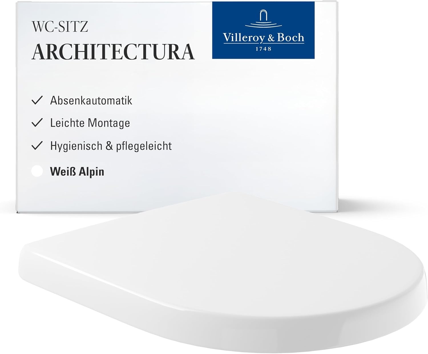 WC-Sitz D-Form Architectura Weiß Alpin - 34% Rabatt