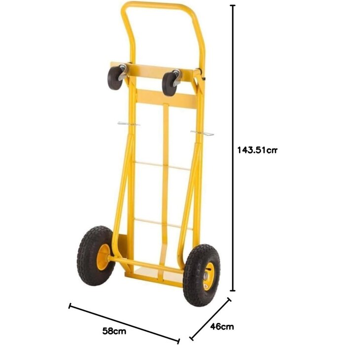 Multifunktions-Sackkarre bis 200 kg klappbar - Gelb - 34% Rabatt