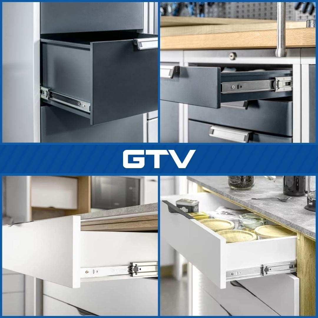 Schwerlast-Kugelführung 700 mm, Chrime, L, 2er-Set - 31% Rabatt