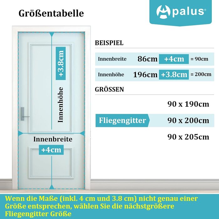 Magnet-Fliegengitter 90x200 cm - Robust & Wetterfest - 30% Rabatt