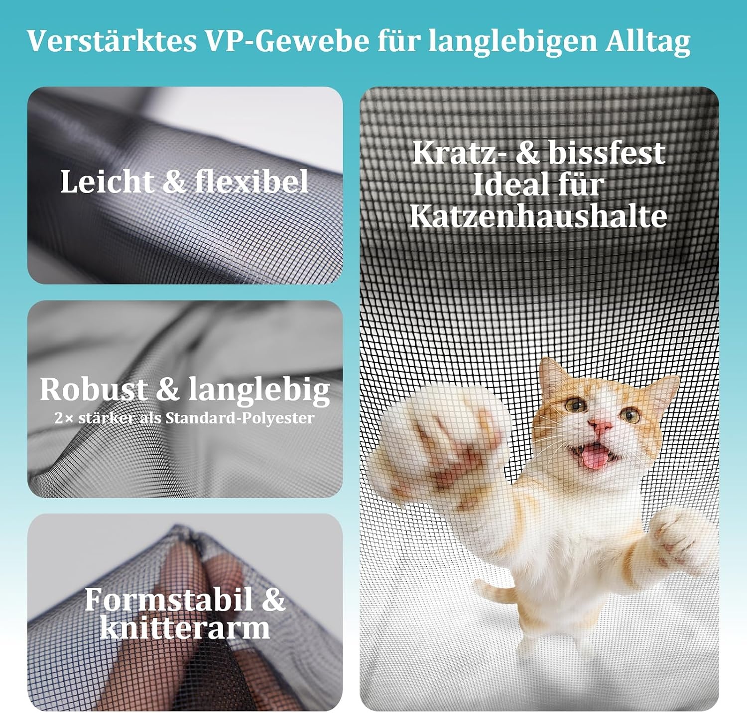 Magnet-Fliegengitter 90x200 cm - Robust & Wetterfest - 30% Rabatt
