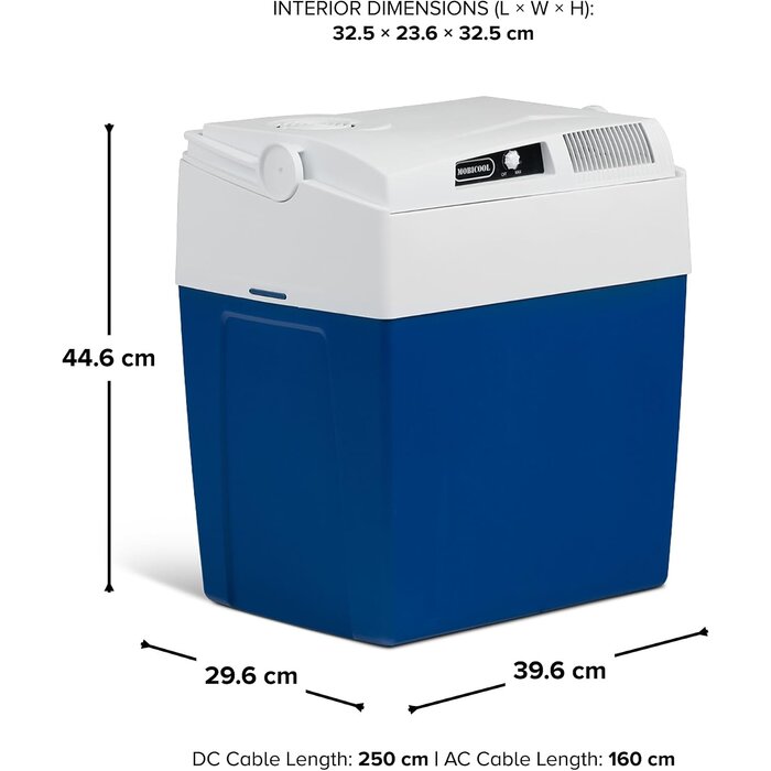 Elektrische Kühlbox 26L - 12V/230V für Camping & Auto - 34% Rabatt