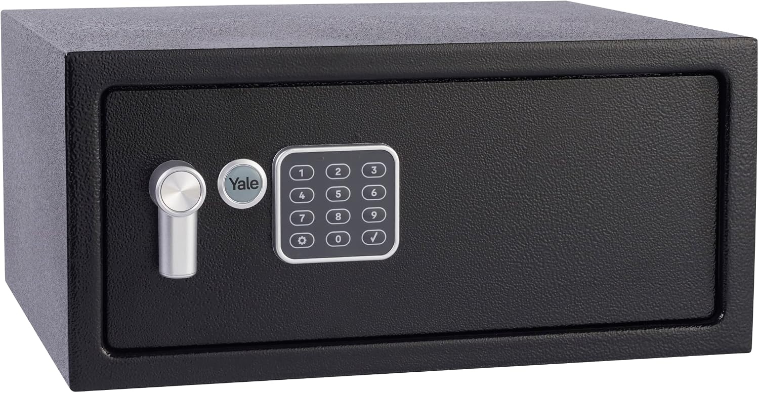 Elektronischer Möbeltresor 16,3L, Schwarz, Wand-/Bodenmontage - 33% Rabatt