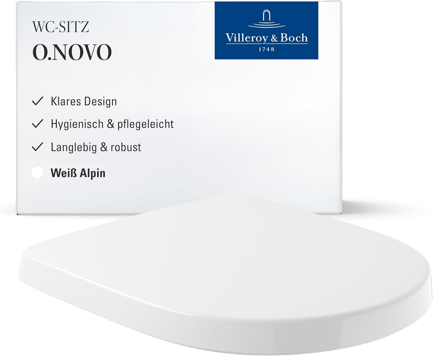 WC-Sitz O.novo D-Form Duroplast Weiß Alpin M - 33% Rabatt