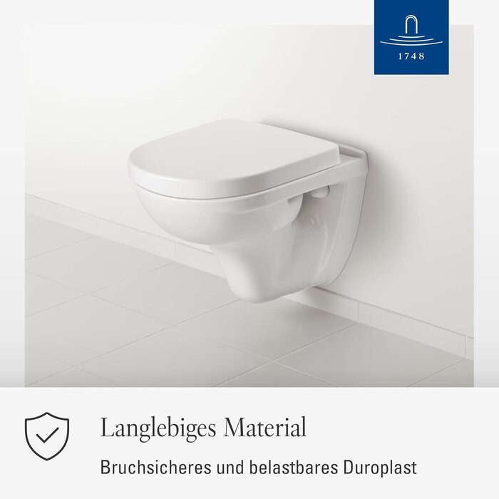 WC-Sitz O.novo D-Form Duroplast Weiß Alpin M - 33% Rabatt
