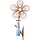 Regenmesser Garten Blumenmotiv 110 cm Rost-Optik - 30% Rabatt