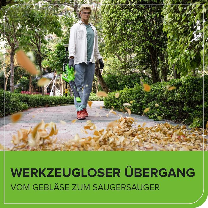 48V Akku-Laubbläser & Sauger mit Häckselfunktion - 30% Rabatt