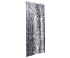 Vidaxl Chenille Fliegengitter-Türvorhang 90x200 cm - Silber - 39% Rabatt