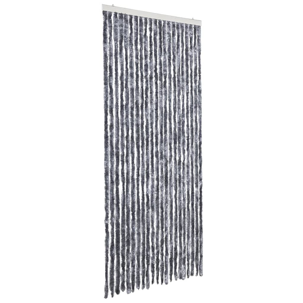 Fliegengitter Chenille-Türvorhang 90x200 cm, silber - 33% Rabatt