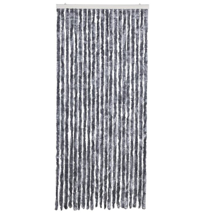 Fliegengitter Chenille-Türvorhang 90x200 cm, silber - 33% Rabatt