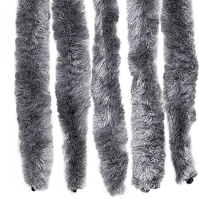Fliegengitter Chenille-Türvorhang 90x200 cm, silber - 33% Rabatt