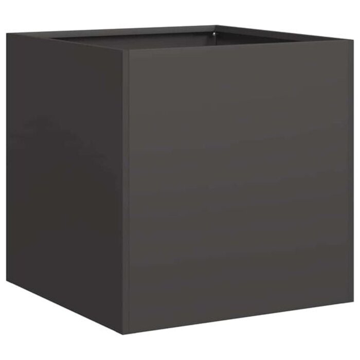 Pflanzkübel 40x40x40 cm, Stahl Schwarz - 33% Rabatt