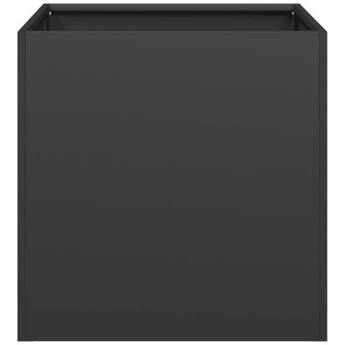 Pflanzkübel 40x40x40 cm, Stahl Schwarz - 33% Rabatt