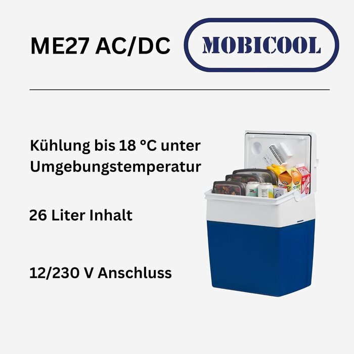 Elektrische Kühlbox 26L - 12V/230V - Camping & Auto - 34% Rabatt