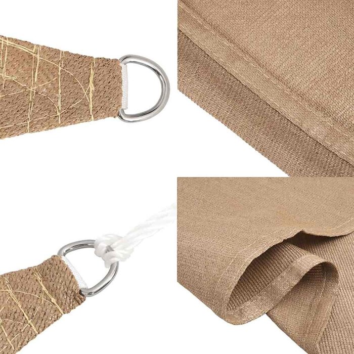 Quadratisches Sonnensegel 2x2m Taupe - 30% Rabatt