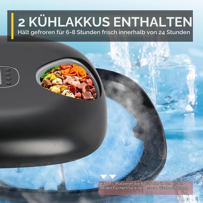 Automatischer Futterautomat, 6 Mahlzeiten, programmierbar - 33% Rabatt
