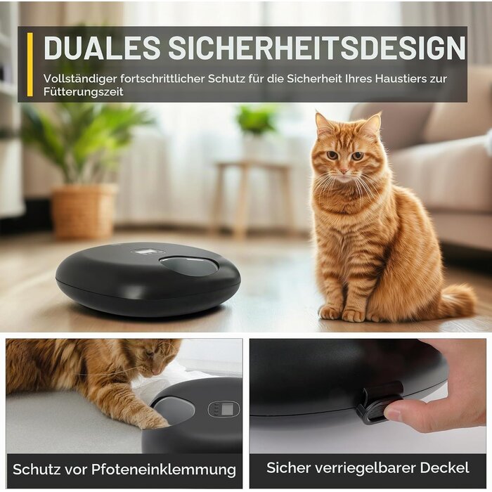 Automatischer Futterautomat, 6 Mahlzeiten, programmierbar - 33% Rabatt
