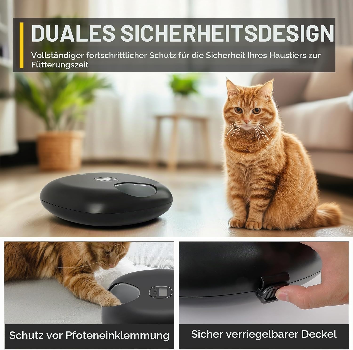 Automatischer Futterautomat, 6 Mahlzeiten, programmierbar - 33% Rabatt