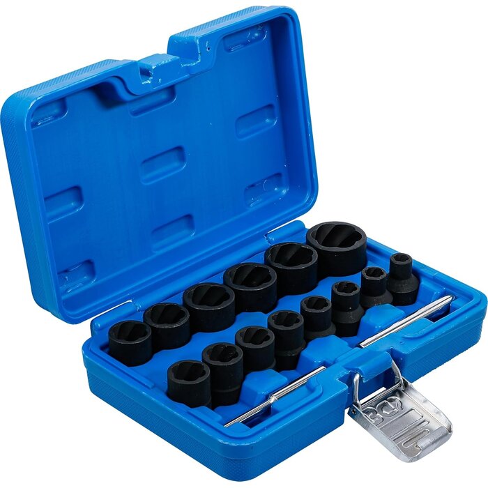 16-tlg. Schraubenausdreher-Satz 1/2", 8-27mm, Blauw, S - 33% Rabatt