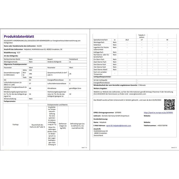 Elektrische Kühlbox 27L für Auto & Camping 12V/230V - 34% Rabatt