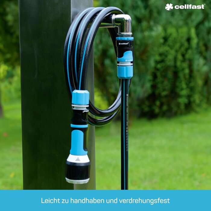 Profi-Gartenschlauch 50m 3/4 Zoll 6-lagig schwarz - 34% Rabatt